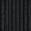 A close-up view of black fabric with a ribbed texture. Voir les images du produit
