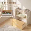 AIYAPLAY Kindertisch mit Sitzbank 5-in-1 Kindersitzgruppe Produktbild-Vorschau 4