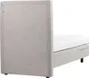 BELIANI Łóżko jasnoszare tapicerowane 90 x 200 cm Podgląd zdjęcia produktu 5