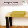 Bankauflage Klemmkissen 1 Leiste, Cordstoff extra Produktbild-Vorschau 6