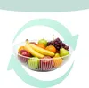 Relaxdays Obstschale Metall, runder Obstkorb, HxD: 8 x 28 Produktbild-Vorschau 5