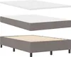 Boxspringbett mit Matratze & Bank Grau 120x190 cm Stoff, Produktbild-Vorschau 3