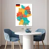 MuchoWow® Poster Bunte Deutschlandkarte 60x80 cm - Produktbild-Vorschau 5