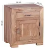 FineBuy Nachtkästchen Akazie Massivholz Stauraum – Produktbild-Vorschau 3