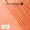 A close-up view of peach-colored yarn, showing its texture and twist. Produktbild-Vorschau