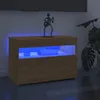 vidaXL TV-Schrank mit LED-Leuchten Sonoma-Eiche 60x35x40 cm Produktbild-Vorschau 2
