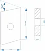 10x Nutenstein | Gewindeplatte Rhombus 20x13x4 mm M6 Produktbild-Vorschau 3