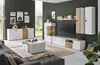 A modern living room with a sectional sofa, coffee table, and entertainment center. Produktbild-Vorschau