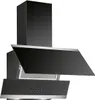 A black and silver range hood is shown against a white background. Produktbild-Vorschau