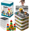 Kruzzel 25758 Úložný box na stavebnici, 29 l, 4 patra Náhľad obrázku produktu 6