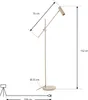 Lindby Stehleuchte Vilo, beige, 153 cm, GU10, beweglich Produktbild-Vorschau 4