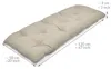 Beautissu Bankauflage Flair BK, ca.120x50x10cm, Beige Produktbild-Vorschau 3