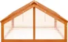 vidaXL Skleník hnědý 114x80x50 cm Jedlové dřevo Náhled obrázku produktu 3