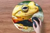 MuchoWow® Mauspad Mousepad Gelber Frosch auf dem Boden Produktbild-Vorschau 3