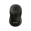 A black wireless computer mouse is shown from a top-down perspective against a white background. Produktbild-Vorschau