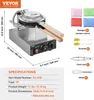 A commercial waffle maker with dimensions and included accessories shown. Produktbild-Vorschau