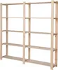 STOLMAK Drevený regál 170x170x28 cm, 5 políc, masívna Náhľad obrázku produktu 1