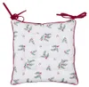 Clayre & Eef Stuhlkissen Schaumstoff 40x40x4 cm Weiß Rot Produktbild-Vorschau 2