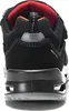 The back view of a black safety shoe. Produktbild-Vorschau