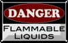 vianmo Blechschild 20x30 cm Danger flammable liquids Produktbild-Vorschau 1