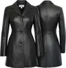 Damen Ledermantel Trenchcoat echtleder Mantel aus Lammnappa Produktbild-Vorschau 5