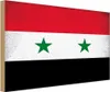vianmo Holzschild 30x40 cm Syrien Syria Flagge Fahne Wappen Produktbild-Vorschau 1