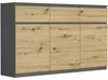 Komoda 120 cm 3 zásuvky 3 dveře skříňka FRAMIRE S-3 Náhled obrázku produktu 1