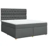 Boxspringbett mit Matratze Dunkelgrau 180x200 cm Stoff Produktbild-Vorschau 1