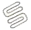 Two chainsaw chains are laid out in a wavy pattern on a white background. Náhľad obrázku produktu