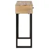 Tavolo consolle 100x30x75 cm in legno massiccio di mango Anteprima dell’immagine prodotto 2