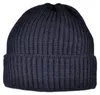 Balke XXL Rippen Strickmütze mit Umschlag 100% Merinowolle in blau Náhľad obrázku produktu