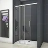 150X195cm Duschabtrennung Nischentür Schiebetür Duschkabine Produktbild-Vorschau 2