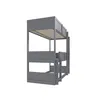 Merax Letto a castello 90x200 cm Letto triplo con rete a Anteprima dell’immagine prodotto 6