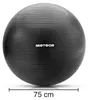 Meteor Gymnastikball 75 cm Schwarz, Anti-Burst Fitnessball Produktbild-Vorschau 5