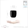 PLATINUX – eleganckie czarne szklanki 300 ml (maks. 330 ml) Podgląd zdjęcia produktu 5