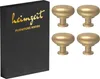 4x Möbelknöpfe Gold Schrankknöpfe Aluminium Möbelgriff Produktbild-Vorschau 1