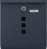 Wandmontierter Edelstahl-Briefkasten mit Sichtfenster Produktbild-Vorschau 1