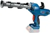 A cordless caulking gun with a battery pack attached, shown against a white background. Produktbild-Vorschau