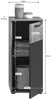 Bad Unterschrank "Tomaso" in Eiche und grau Kommode 37 x 87 Produktbild-Vorschau 4
