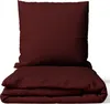 Bettwäsche 155x220 cm Baumwolle Satin Damast Set Gestreift Produktbild-Vorschau 1