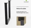 Blumfeldt Ayr Tischbeine Metall Schwarz – Stabile Produktbild-Vorschau 2