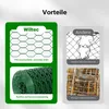 Plotové pletivo Wiltec zelené 120 cm x 25 m, hrúbka oka 0,9 Náhľad obrázku produktu 7