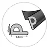 Fensterdichtung Türdichtung Gummidichtung P-Profil EPDM Produktbild-Vorschau 2