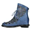 Laura Vita Lara Vita Sommerstiefel Schnürstiefel Blau Produktbild-Vorschau 8