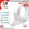 Doppelseitiges Klebeband 3m x 25mm x 2mm - TENTA Heavy Duty Produktbild-Vorschau 1