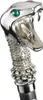 A close-up of the handle of a walking stick, designed as a snake's head. Anteprima dell’immagine prodotto