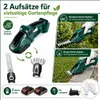 Akku-Heckenschere in Grün, 2 Akkus & Ladegerät im Set – Produktbild-Vorschau 5