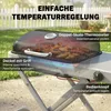 Outsunny Tragbarer Gasgrill 1-Brenner 5kW Grillwagen mit Produktbild-Vorschau 6