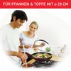 Tefal 280977, Rund, Transparent, Glas, Metall, 280 mm, 280 Produktbild-Vorschau 6