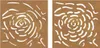 vidaXL 2 pezzi decorazione murale da giardino 55x55 cm Anteprima dell’immagine prodotto 3